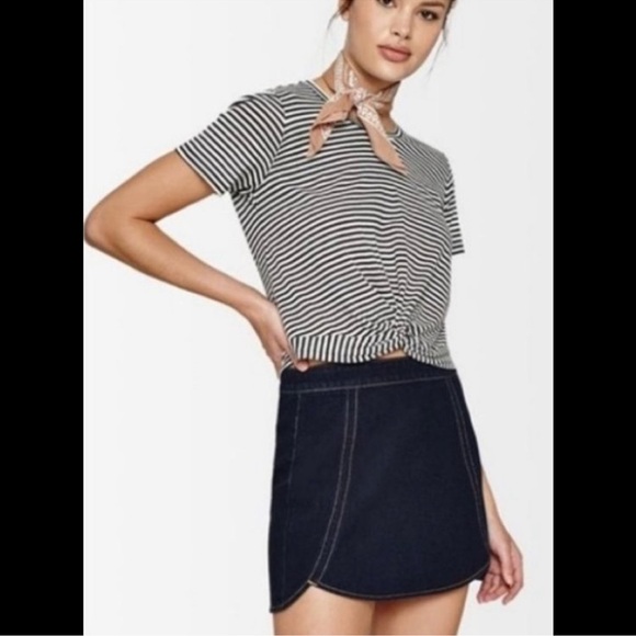 Pacsun Tulip Skirt in Ginger Blue, Size 25, NWOT - Picture 1 of 9